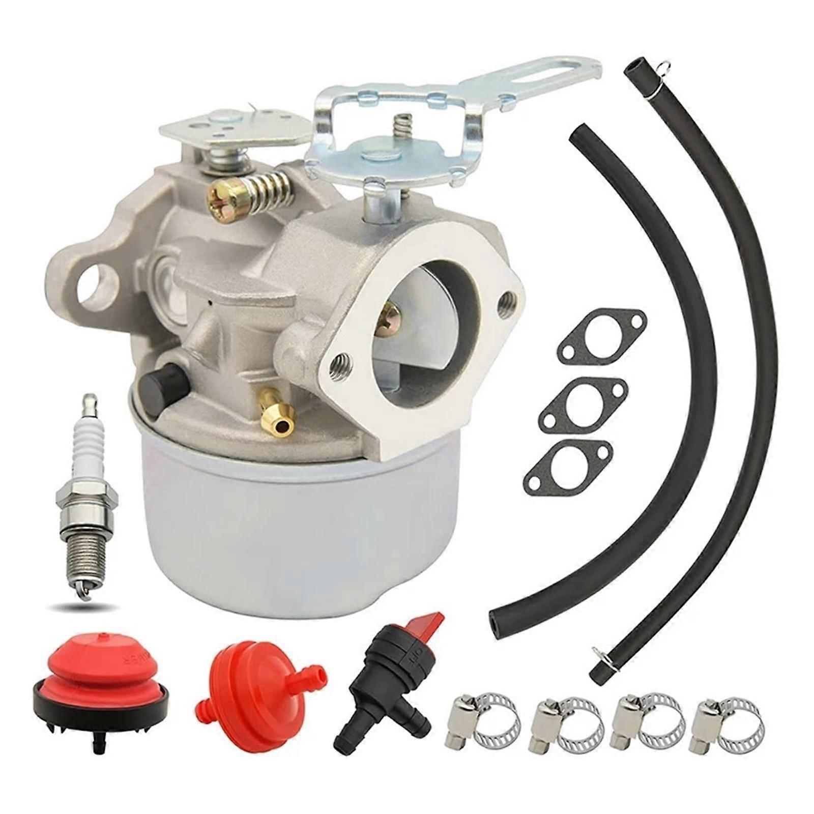 Snow Blower Carburetor Replacement Kit 640084B for Tecumseh Engine, Durable Metal Build, Stable Fuel Flow