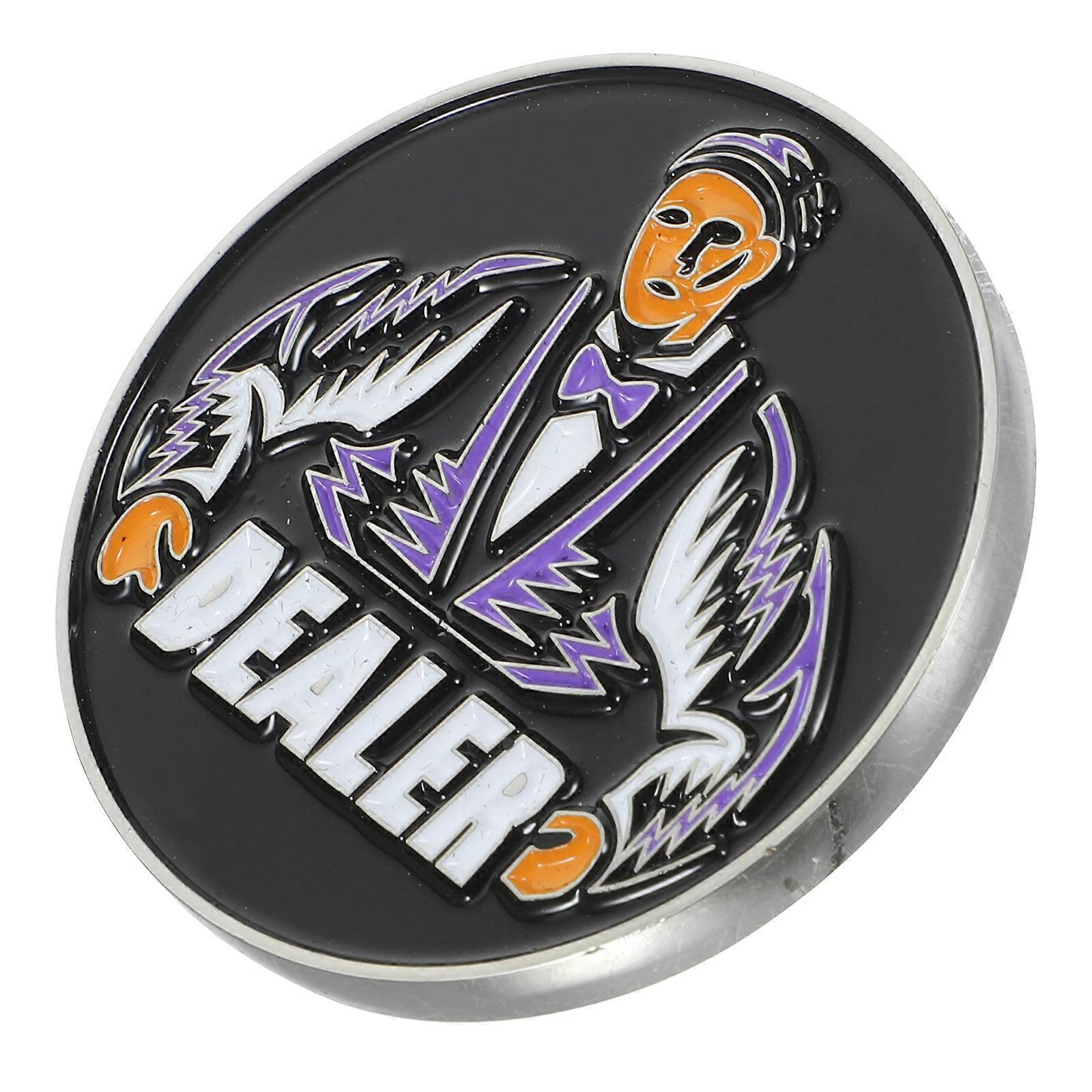 Poker Accessories Dealer Button for Game Counting Chips Metal