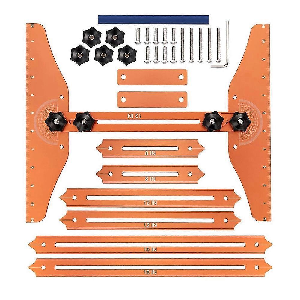 Stair Tread Gauge Stair Ruler Multi-Function Folding Ruler Precision Stair Measurement Tool for Carpentry Projects