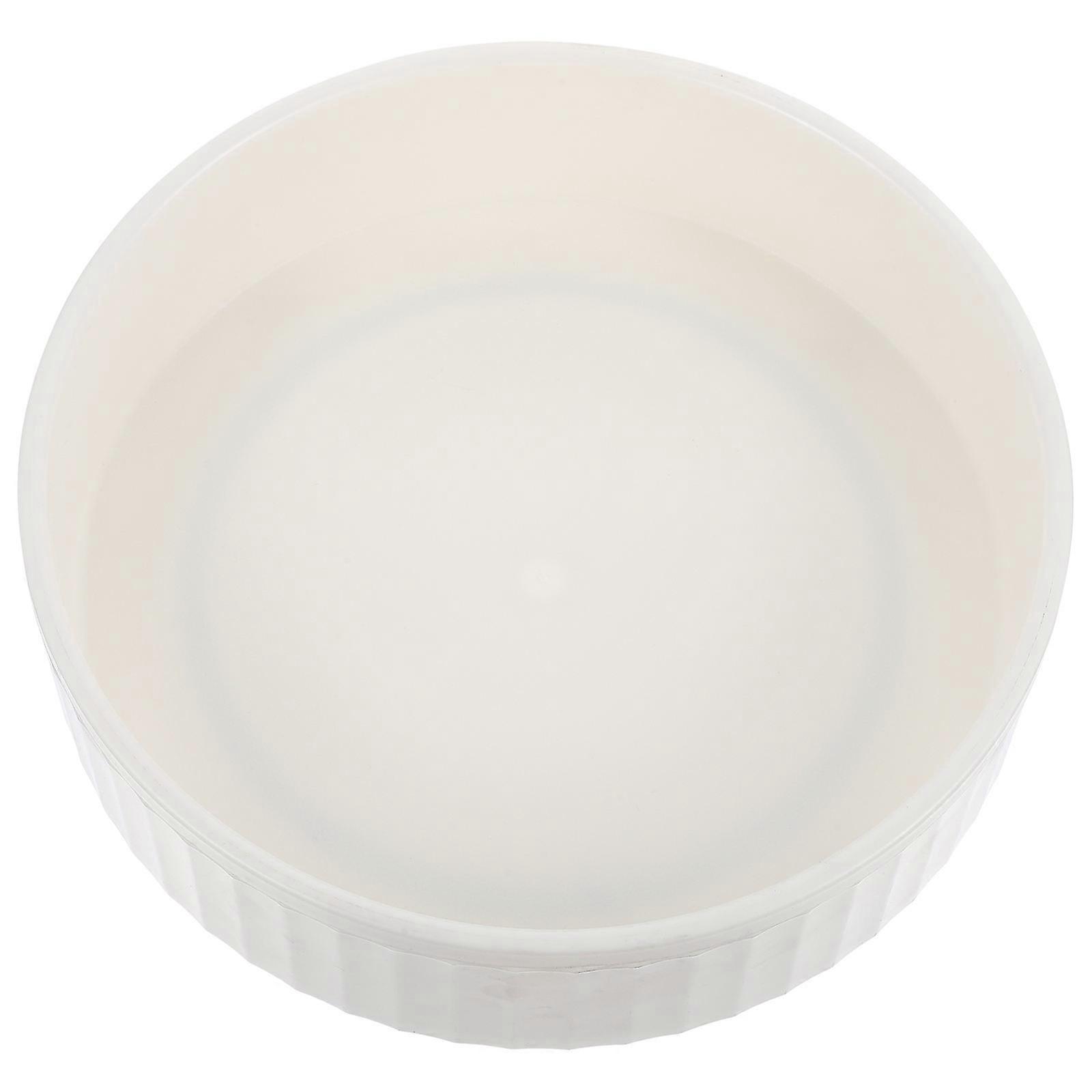 Rotating Spice Storage Rack Round Shelf Kitchen Home White Holder 1Pack