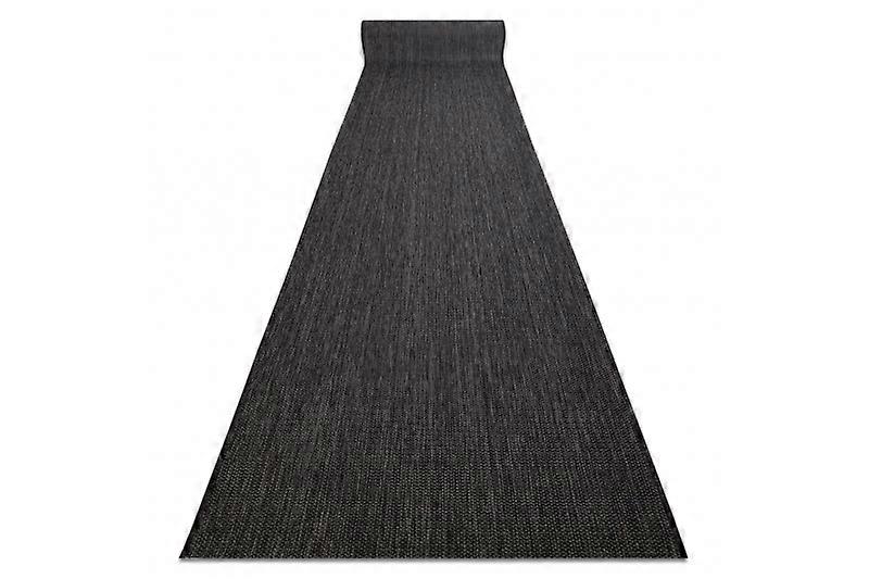 Runner SISAL SION Melange Flat woven black 100cm