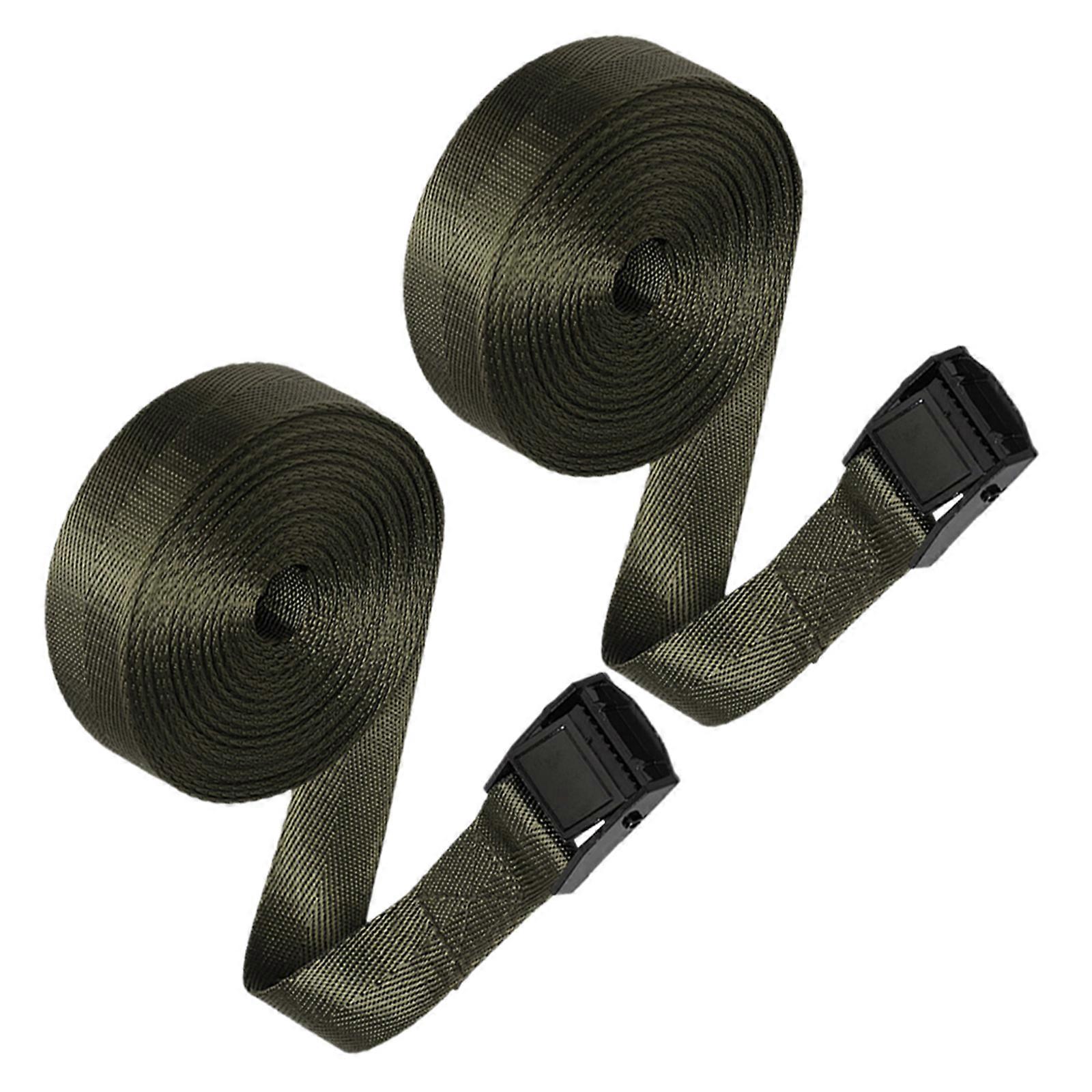 Outdoor Camera Securing Strap with Buckle 5Pcs Green Fixing Bundling Belt