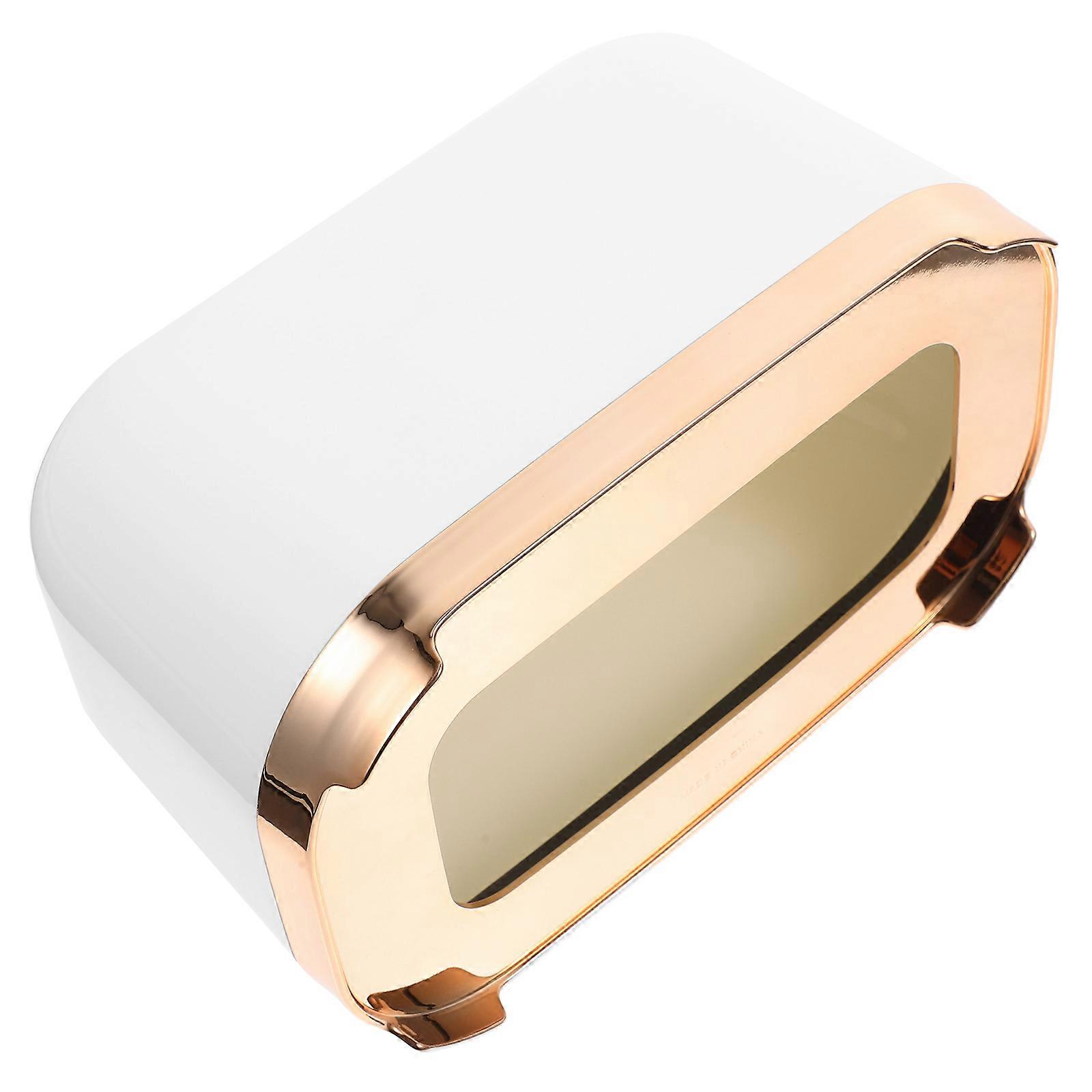 Tissue Holder Golden Box for Storage 2Pcs Elegant Modern Style Tissue Case