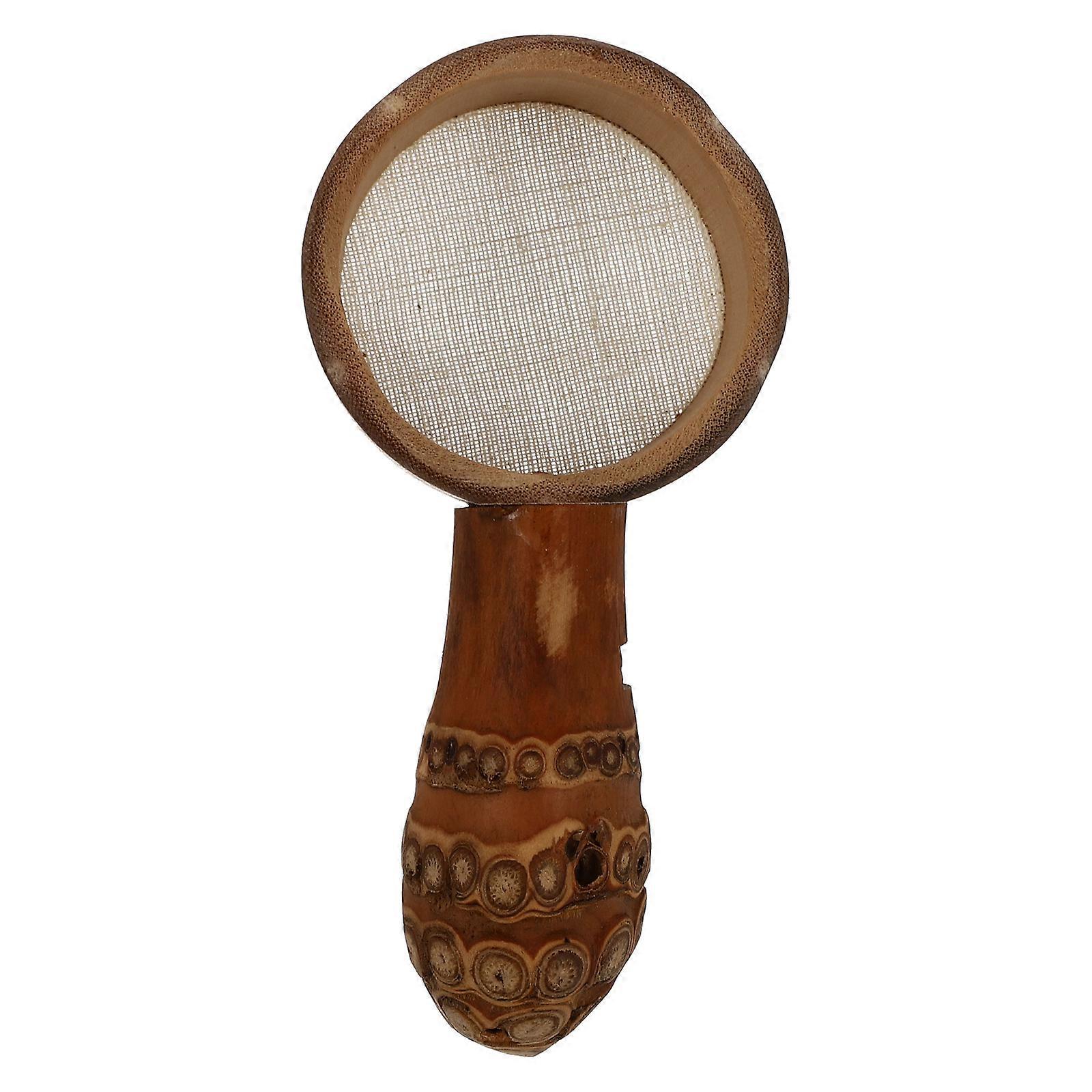 Tea Strainer Bamboo Tea Infuser for Home Use with Handle 1Pcs