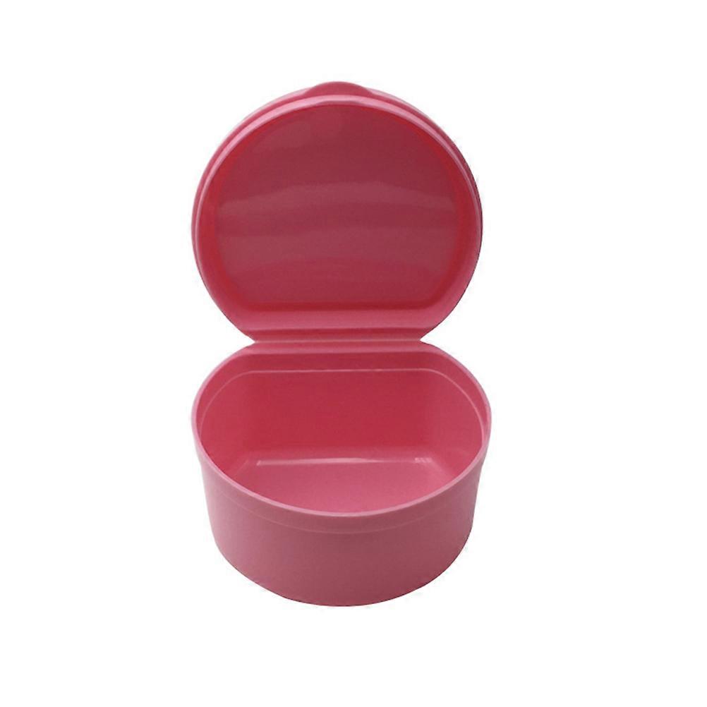 False Teeth Holder Plastic Dental Guard Storage Box with Convenient Strainer