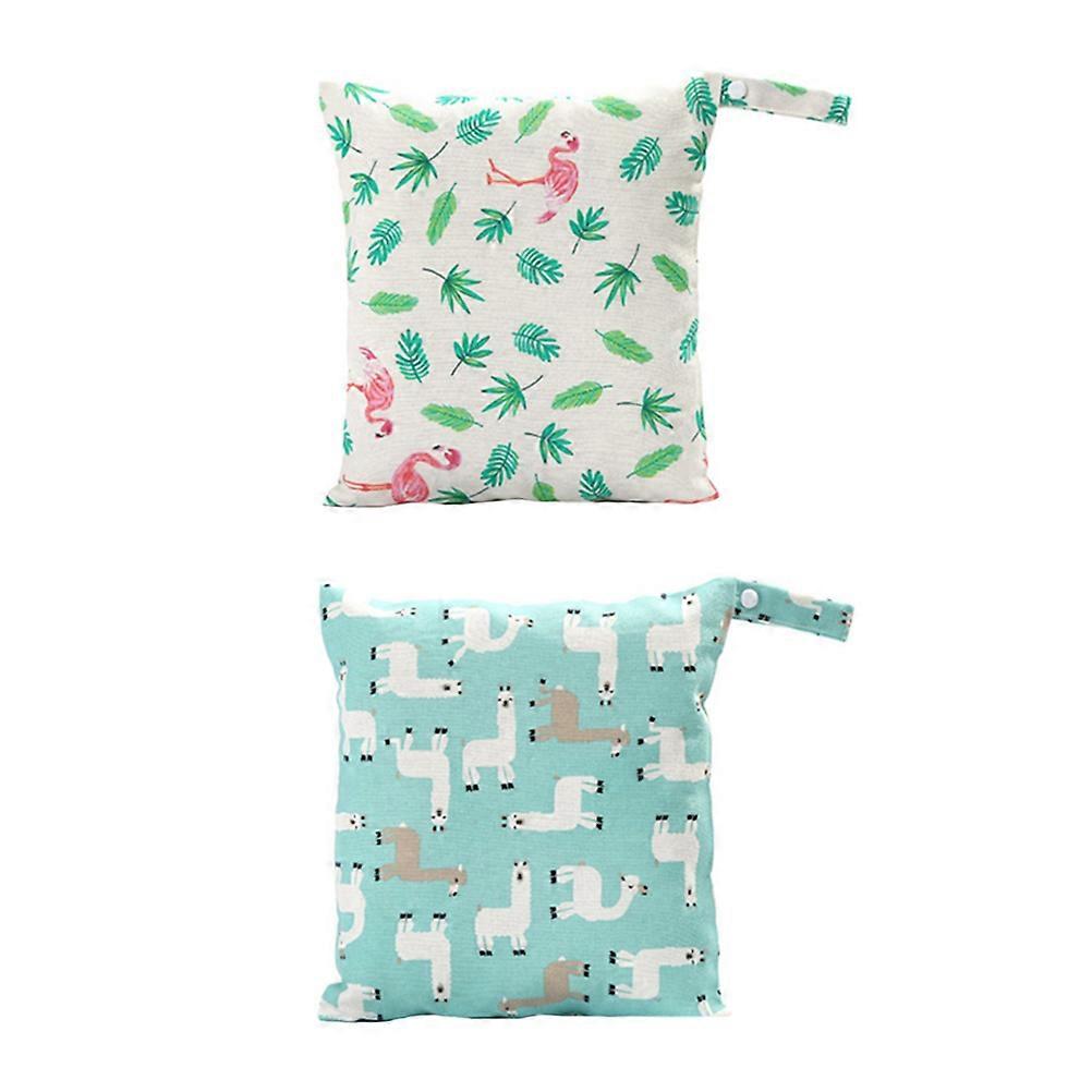 Cloth Diaper Organizer Pouch Portable for Storage 2Pcs Featuring Tpu Waterproof