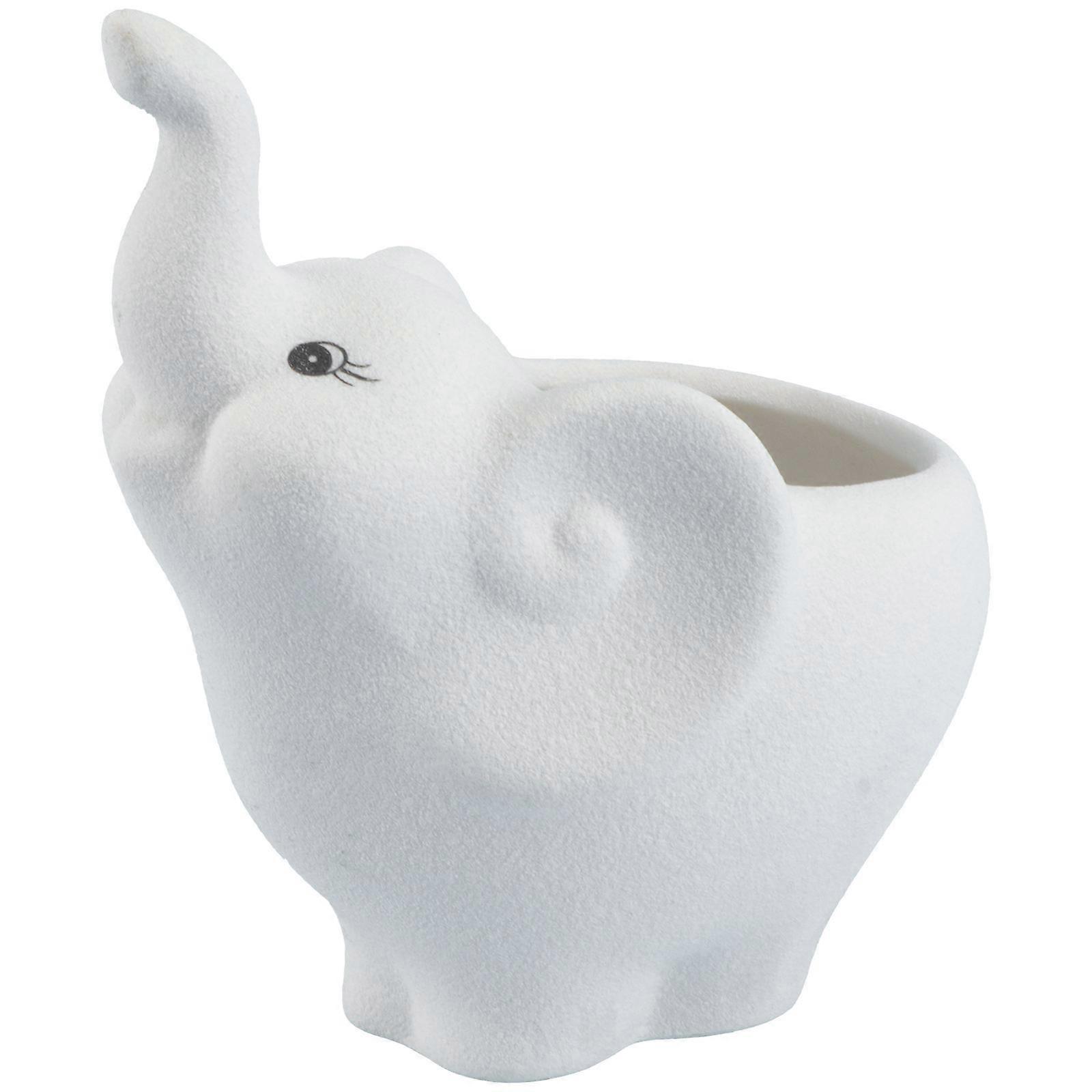 Ceramic Elephant Shaped Flowerpot for Home Decoration 3Pcs Set