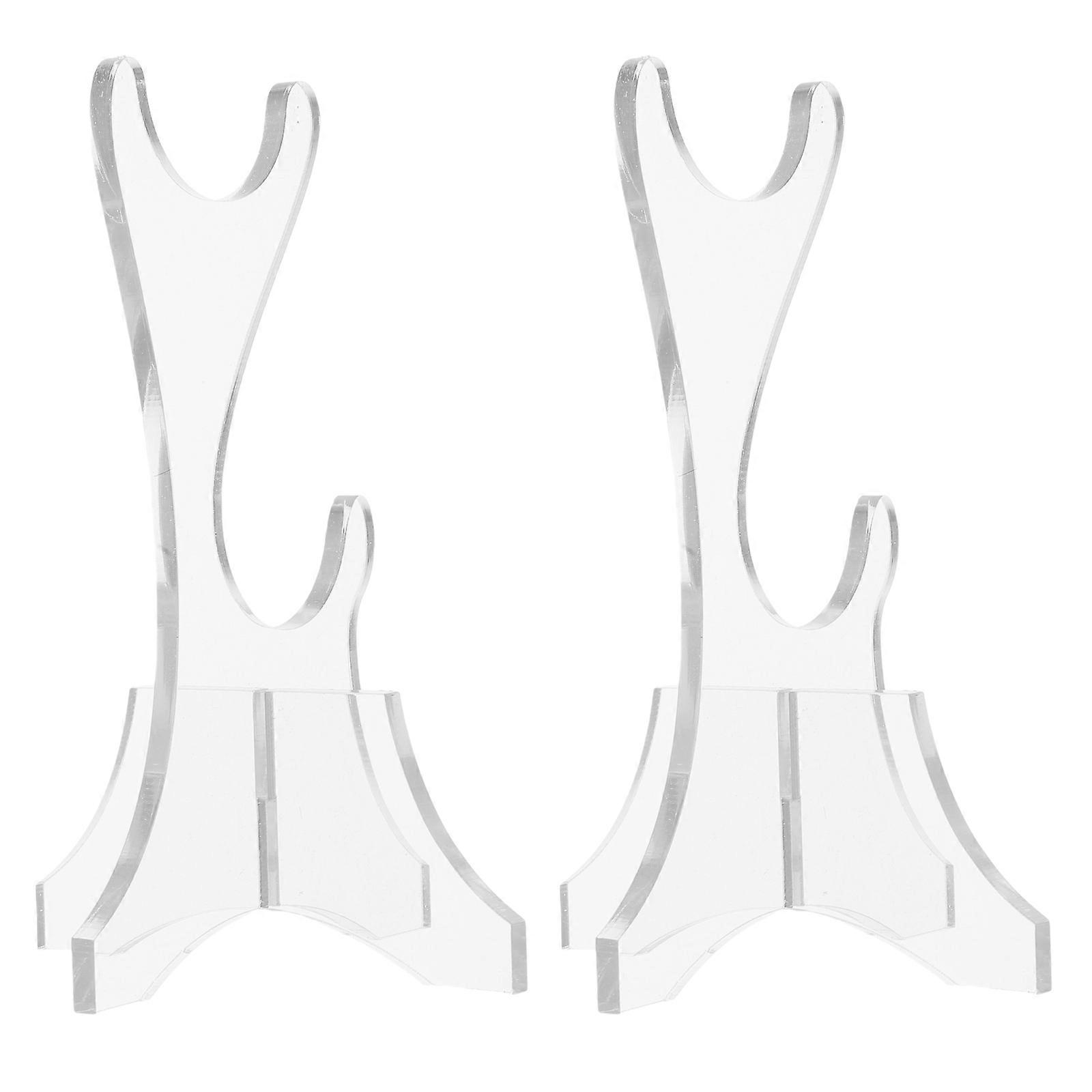 Transparent Sword Display Stand Holder for Display 4Pcs Acrylic Rack