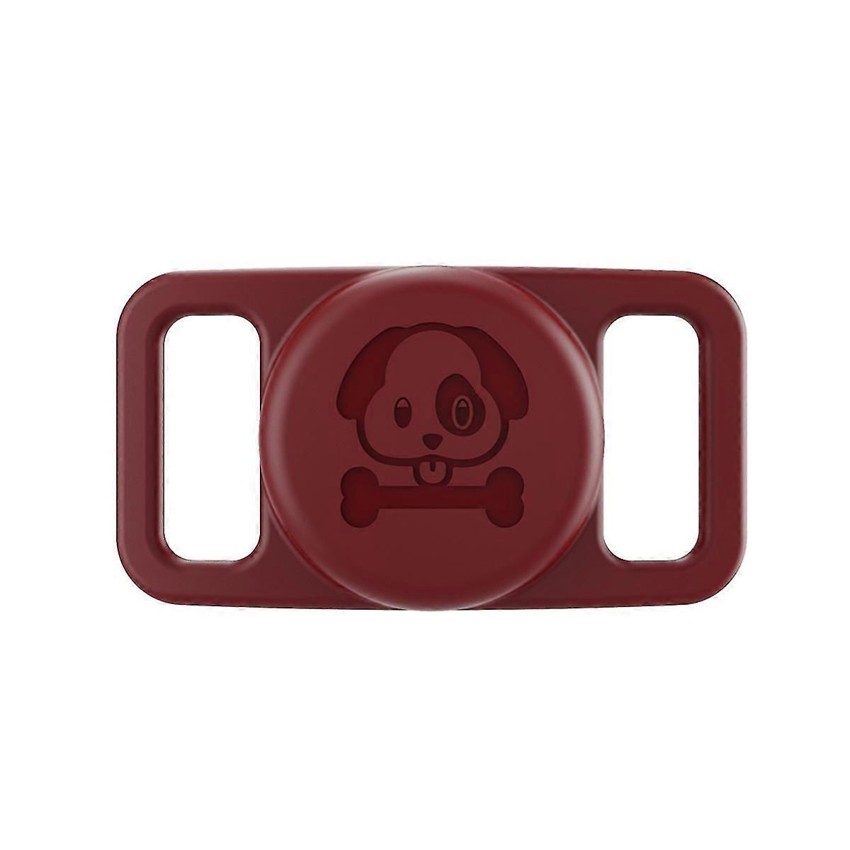 Wine Red Pet Silicone Locator Case