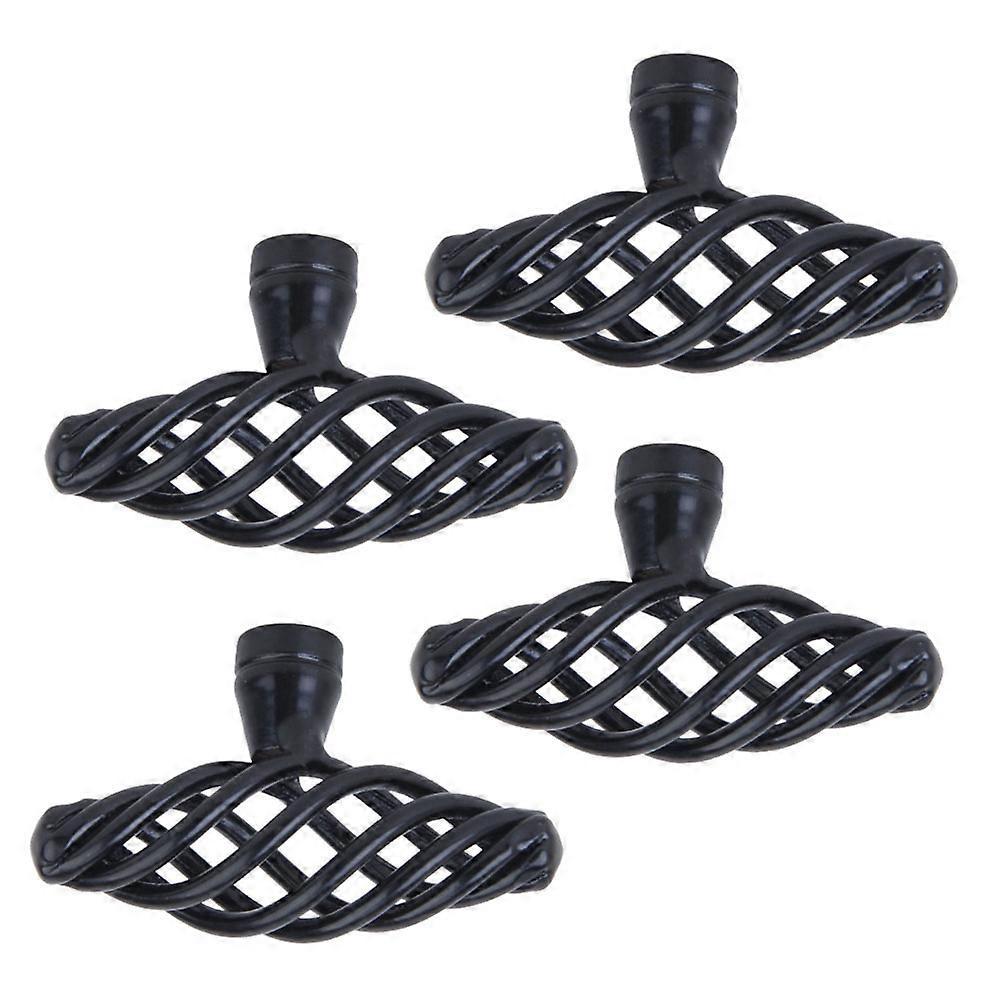 Cabinet Knob Alloy Door Knobs Nordic Bird Cage Pull Handle 4Pcs