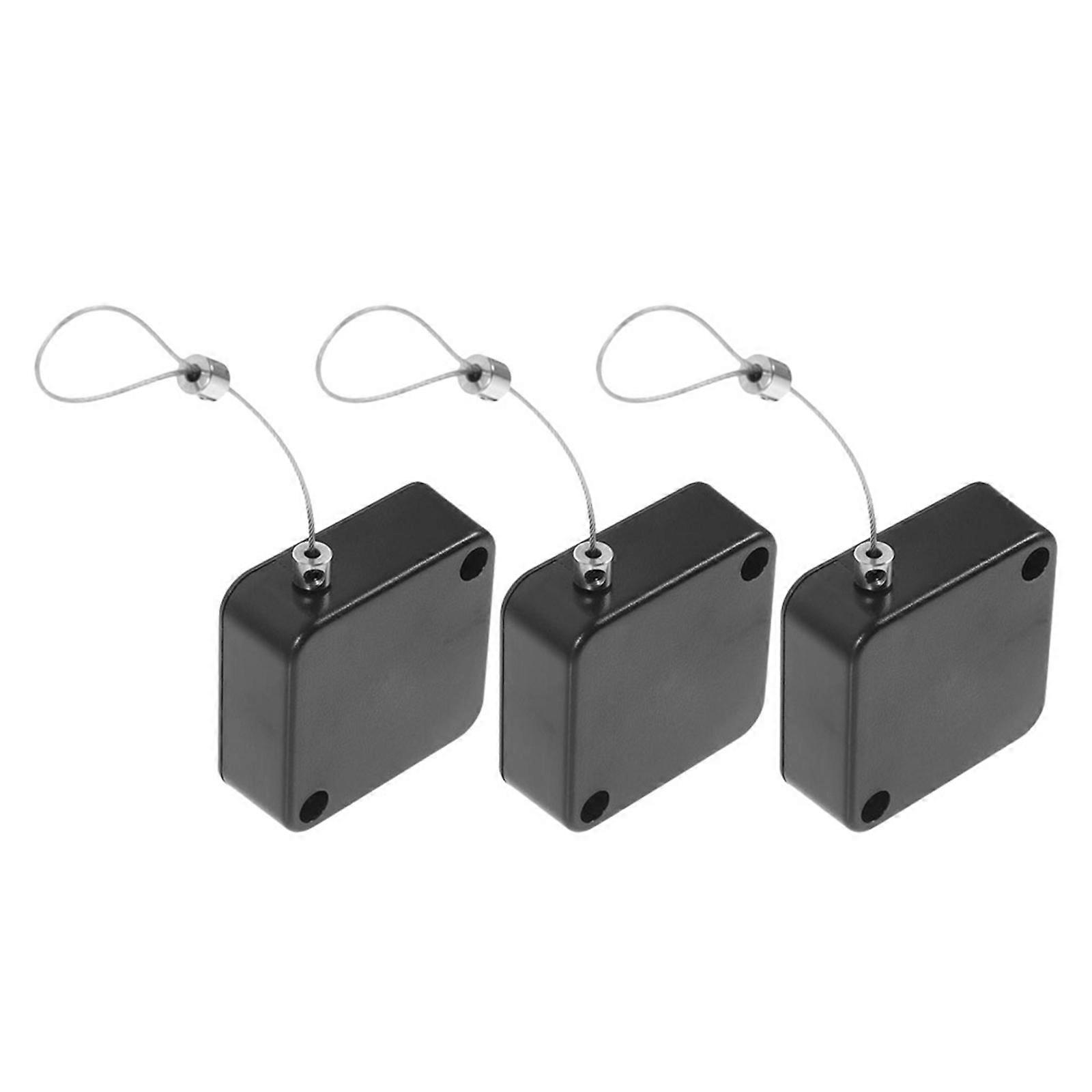 Anti Theft Cable Retractable Cable Tether Lock with 9Pcs Convenient Wire Holder