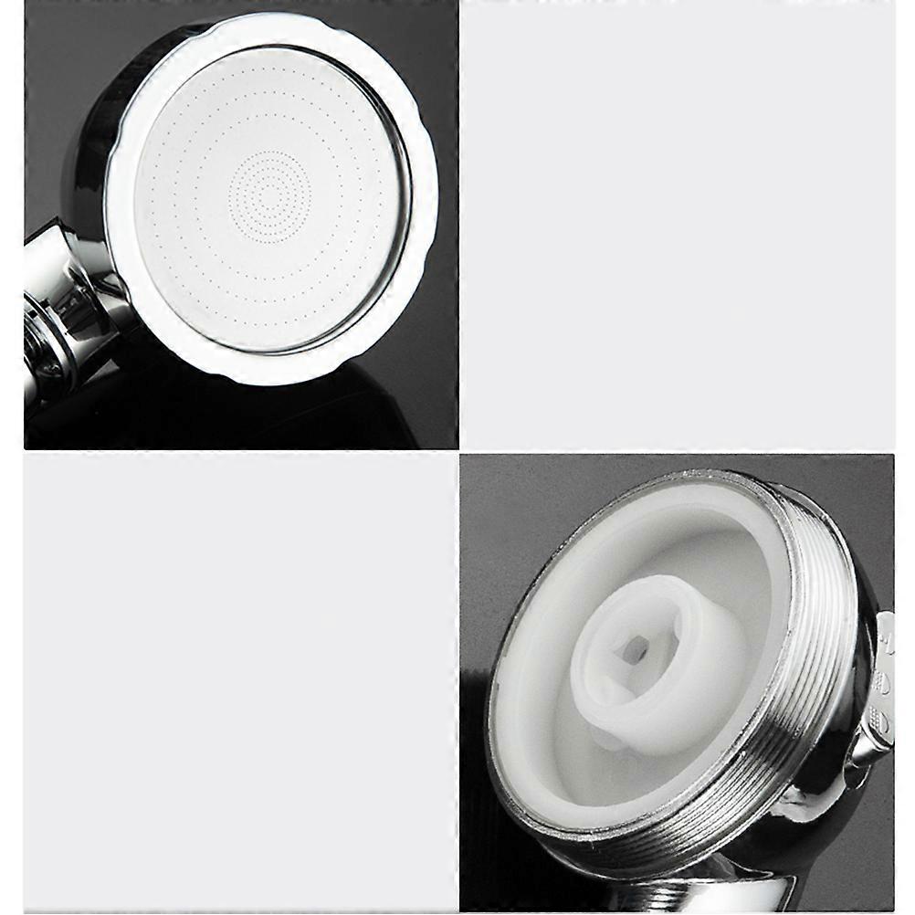 Pressure Boosting Shaking Head Shower for Shower Use Silver