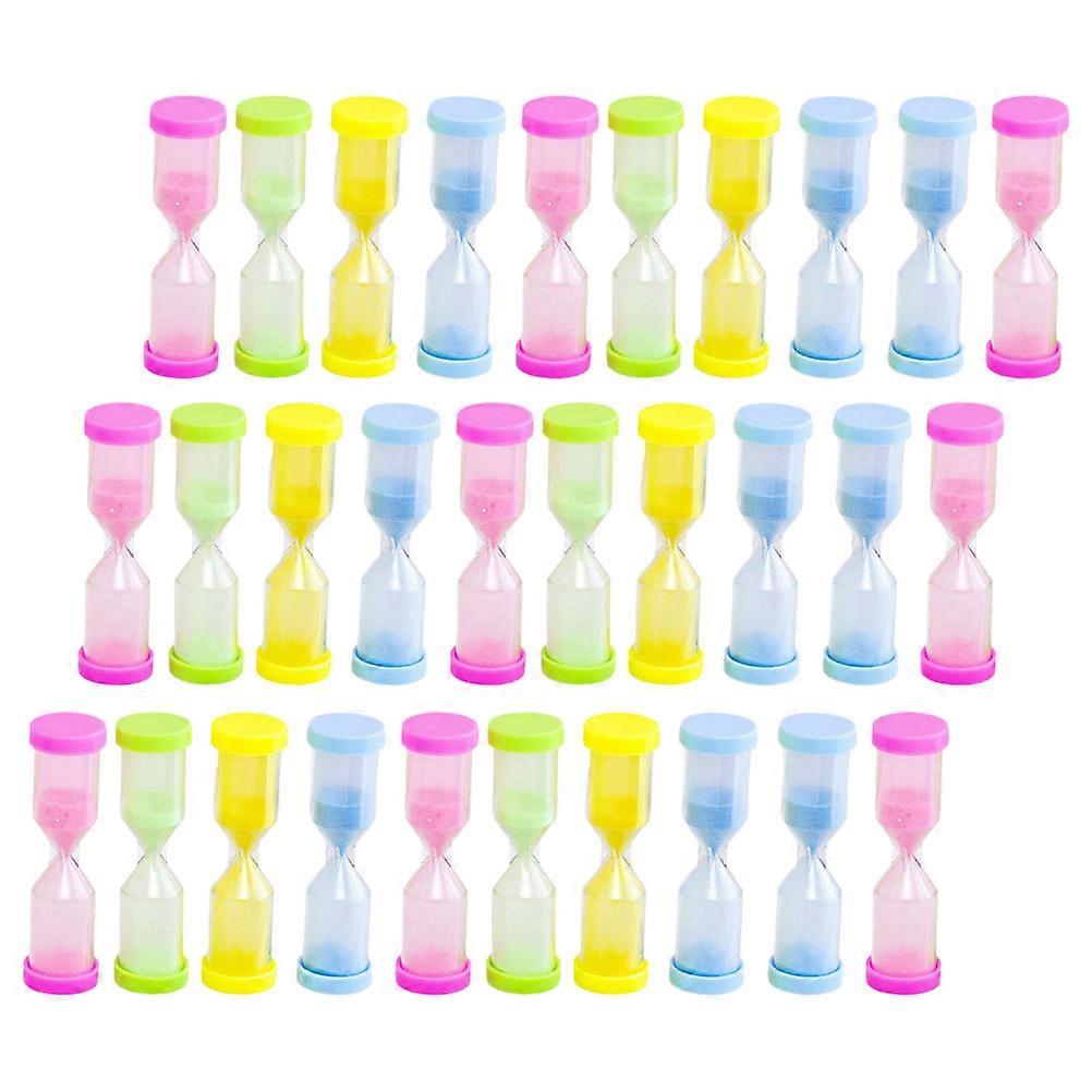 30Pcs Multi-function Hourglass Decor Delicate Sand Timer Household Hourglass Present Accessory