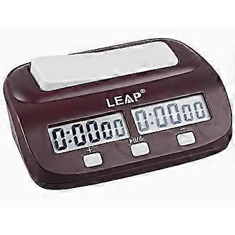 Digital Chess Timer with Delay and Bonus for Board Games, Wood Grain Color,l