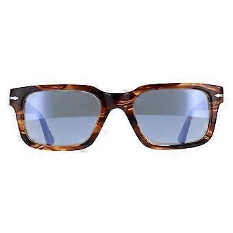 Persol Sunglasses PO3272S 123556 Striped Black & Brown Light Blue