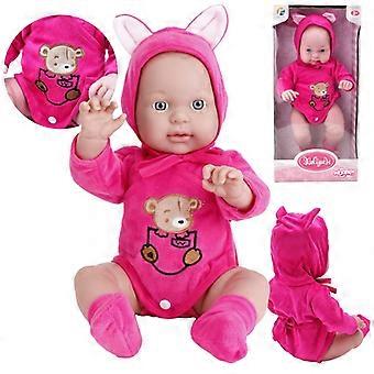 WOOPIE babypop in teddybeerpakje, 46 cm