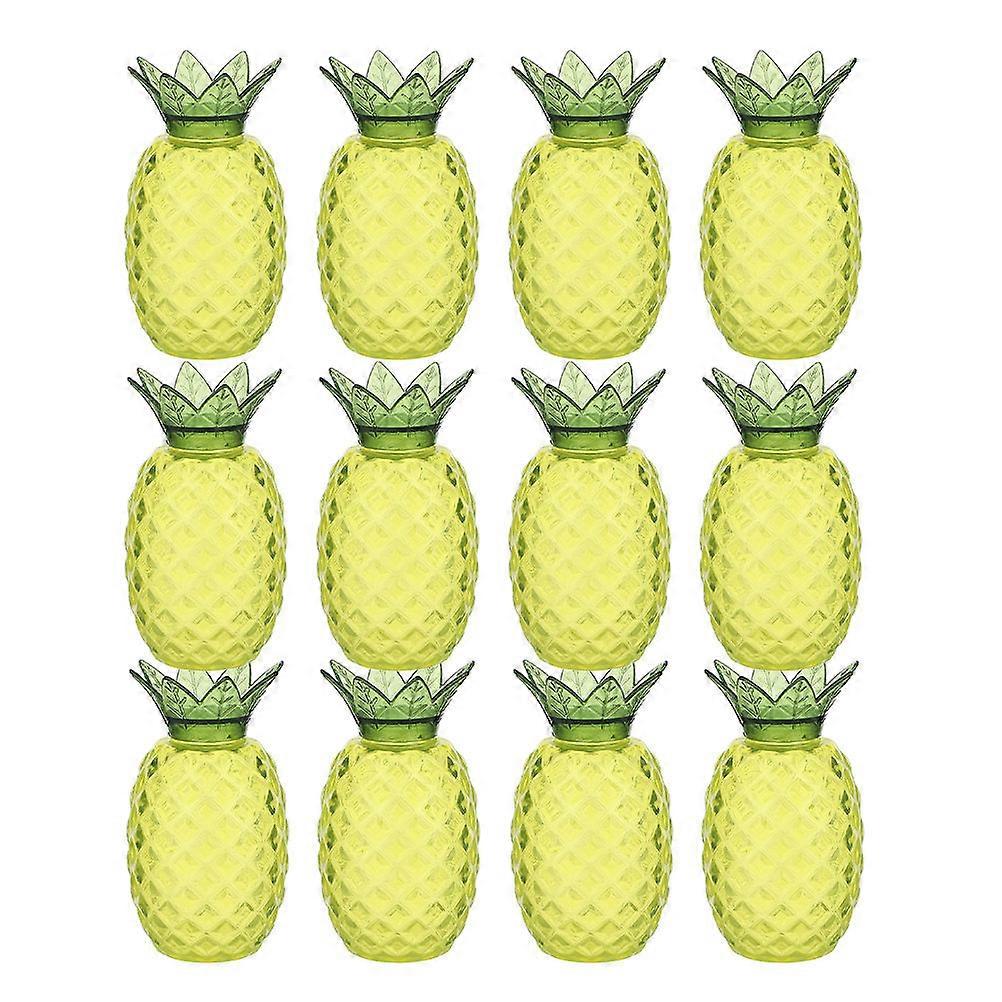 Pineapple Candy Boxes Plastic Candy Wrapping Boxes for Party 48Pcs