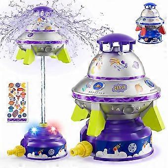 Lights Up Flying Sprinkler Toy - UFO-Shape Water Rocket for Kids, Perfect for Summer Fun at Beach Parties or Backyard Play