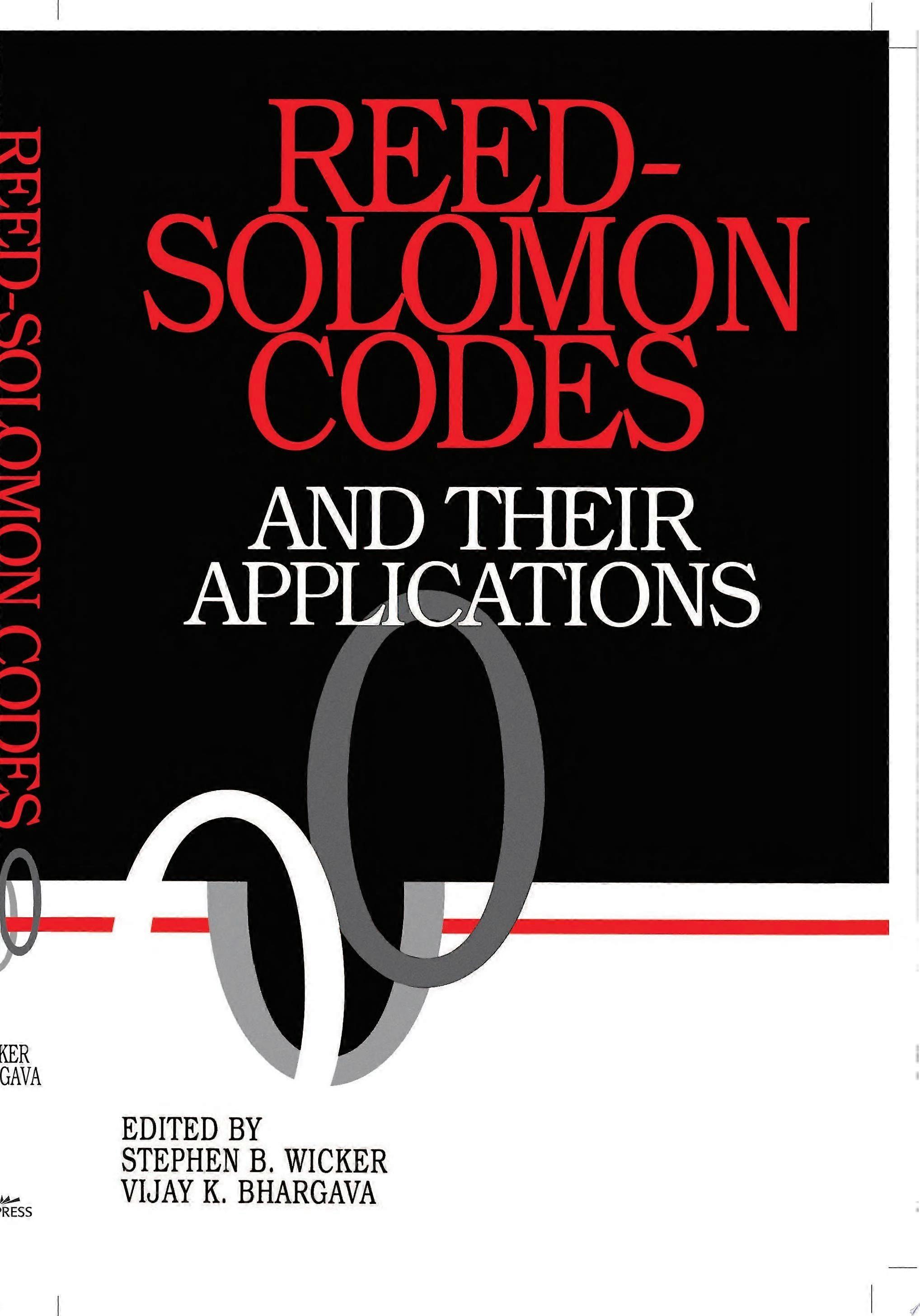 Reed-solomon codes and their applications