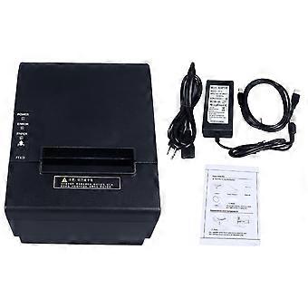 80mm Thermal POS Printer USB Bluetooth Bill Printer Restaurant Kitchen Printer with Auto Cutter US Plug 100?240V