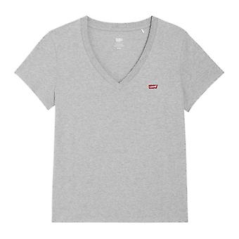 Levis Womens/Ladies Logo V Neck Short-Sleeved T-Shirt