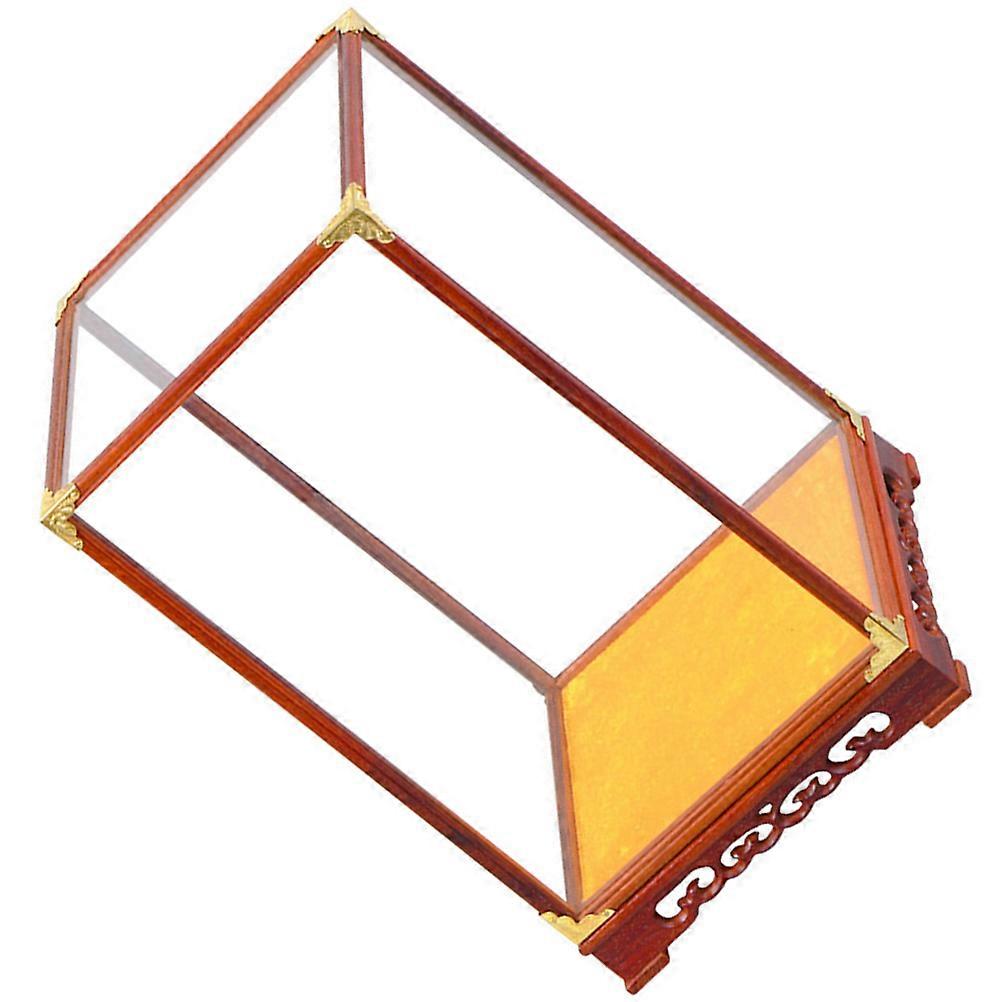 Decorative Glass Display Box Multi-Function Display Case for Buddha
