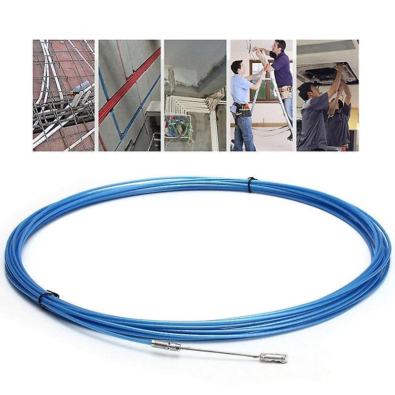 10Pcs 10m Electric Spiral Cable Push Puller Conduit Snake Cable Rodder Fish Tape Wire Guide