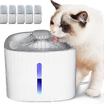 Fontaine d’eau pour chat Fontaine d’eau pour chat avec 5pcsChien de filtre à charbon actif