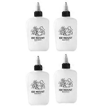 4Pcs Outdoor Tragbare Öl Flaschen Camping Gewürz Flaschen mit Twist Top Kappe Versiegelt Picknick BBQ Öl
