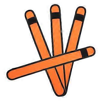 Orange LED Horse Leg Band for Riding Safety with 4Pcs Reflective Bands
