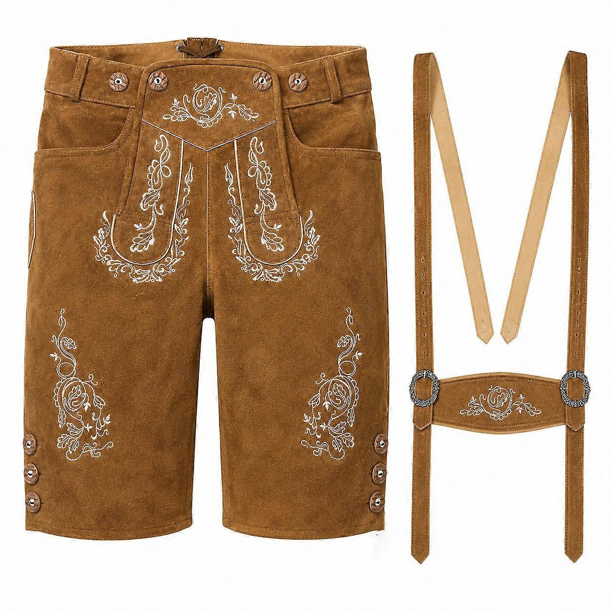 Men's Handmade Suede Leather Short Lederhosen – Traditional  Style