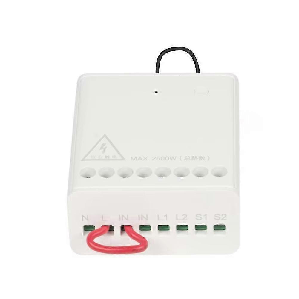 Two-Way Control Module Smart Home Wireless Relay Switch Controller 2 Channels Work compatible withMi Home and Homekit