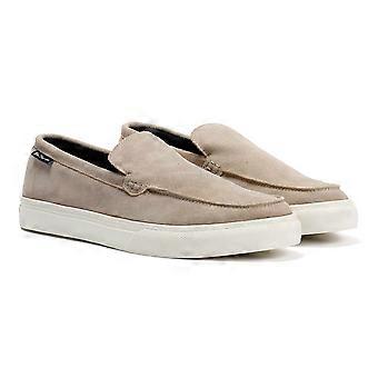 Mocassini da uomo Ben Sherman Almer in pelle scamosciata color pietra