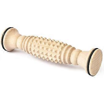 Wooden Foot Massage Roller 20 x 5 cm, Natural Wood Massager for Feet, Heel and Arch Muscle Relief