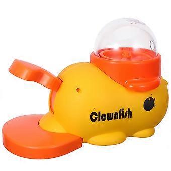 Press Rotate Dog Treat Dispenser Toy Interactive Clownfish Design