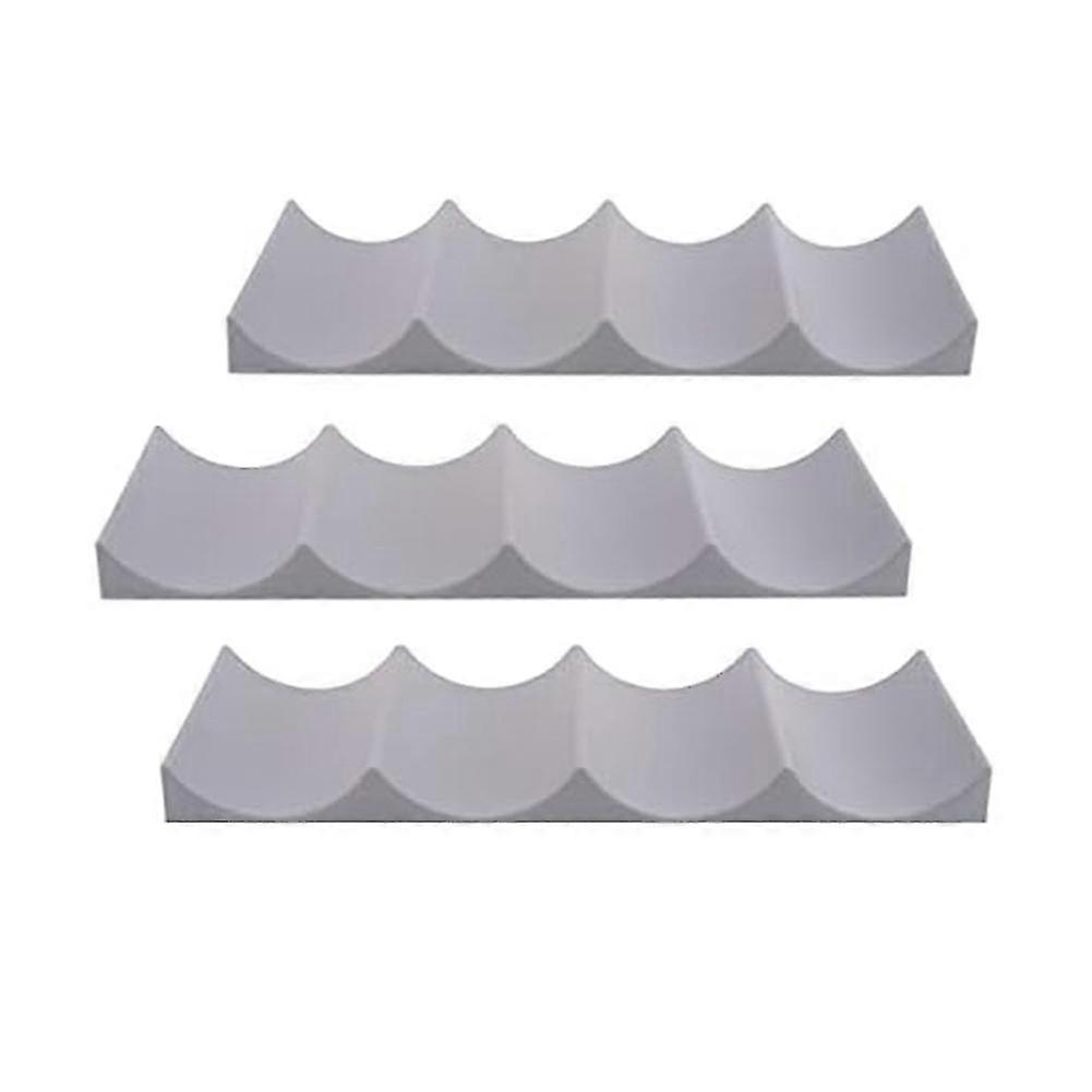 3 Pcs Red Wine Display Stacking Bottle Rack Suitable compatible with Kitchen Bar Hotel Multi- Stacking Display Rack, Gray