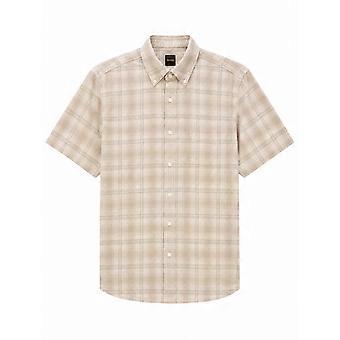 Men's Hugo Boss Casual Hugo Boss Mens Rickert Short Sleeved Check Shirt
