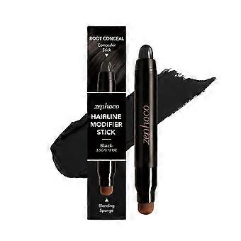 Zephoco double head hair root decoration concealer (black), fine and uniform color display, plump hair, covering sideburns