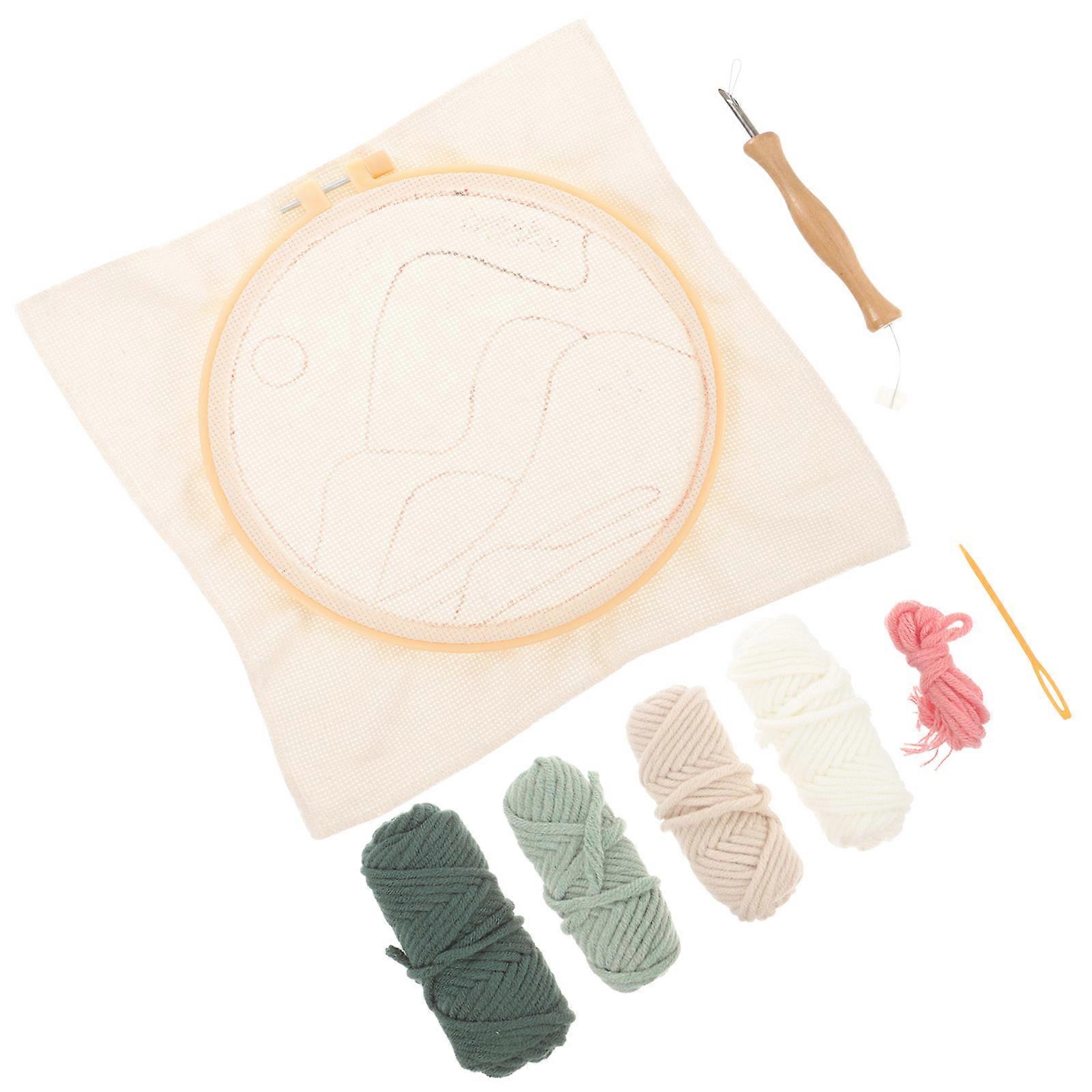 Convenient Punch Needle Kit for DIY Crafts Tools Assorted Color