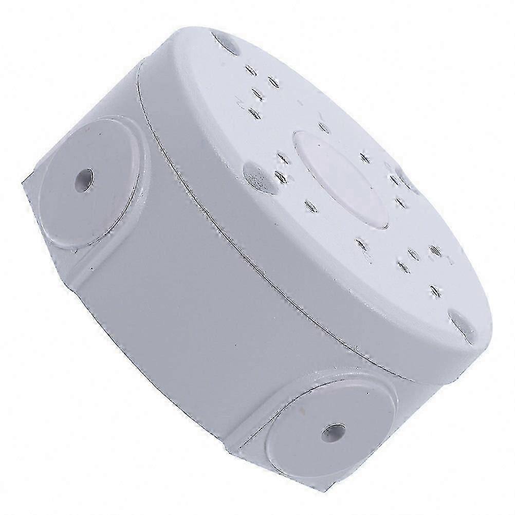 For Cable Organization: White Aluminum Security Camera Junction Box