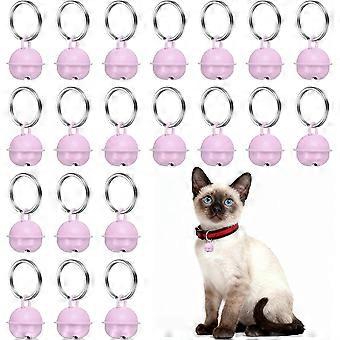 Campanas para gatos, campanillas de cobre para mascotas pequeñas, collar con dije y llavero, sonido fuerte y nítido, accesorio colgante antipérdida.