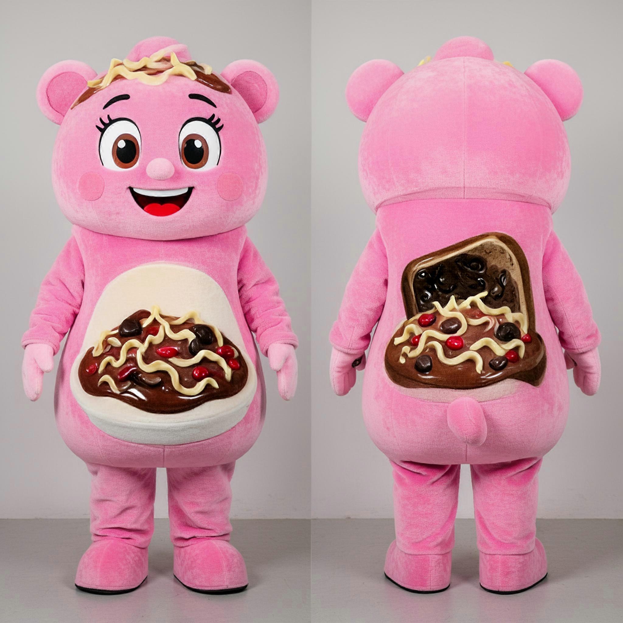 MASTICOT Pink Plush Beef Stroganoff Mascot