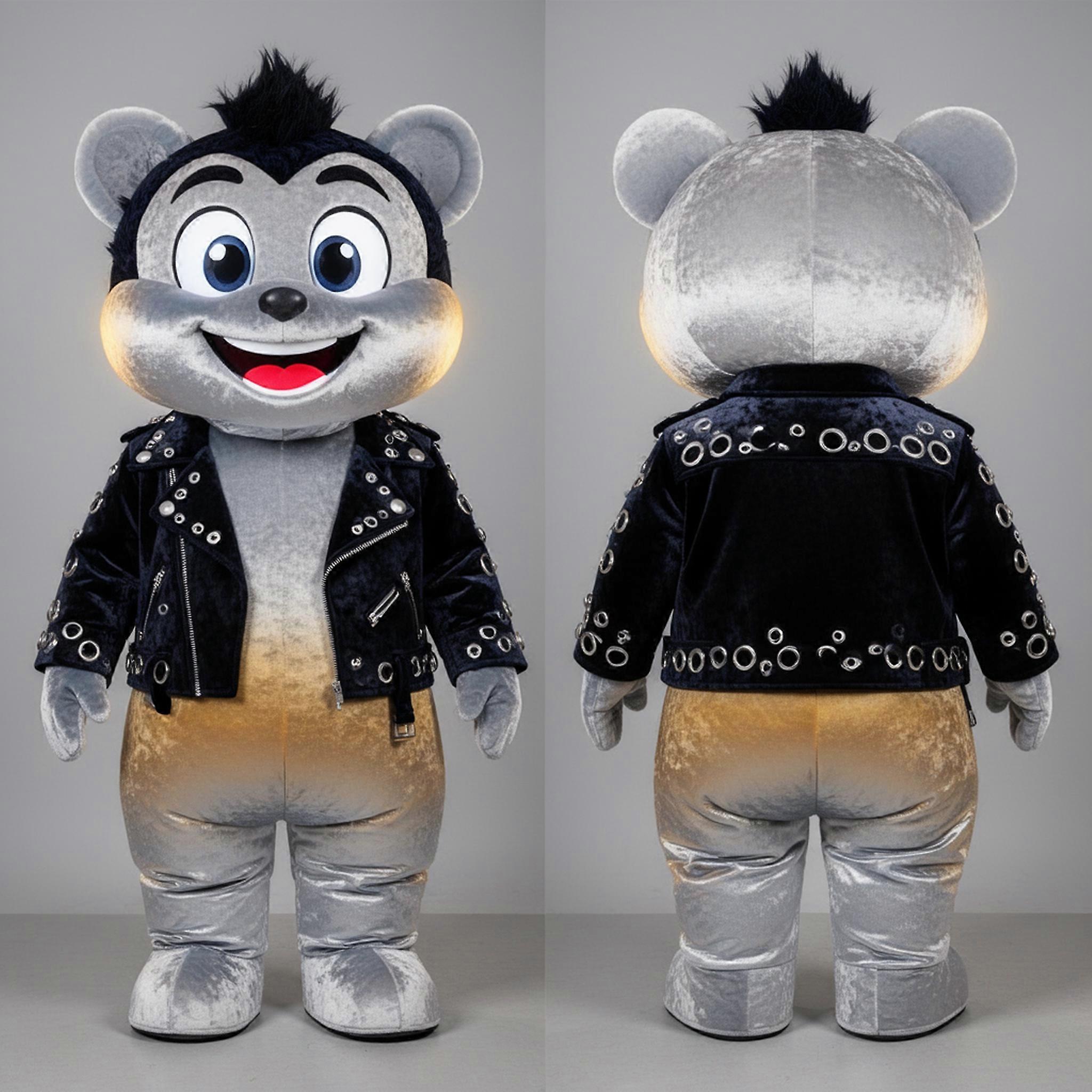 MASTICOT Silver Broad Shouldered Mandarin Mascot