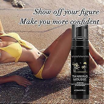 Dark Self Tanner Mousse, Self Tanning Face & Body, Self-Tanning Moisturizing Foam, Sunless Bronzer Solarium and Outdoors for Women and Men, Fast Tan
