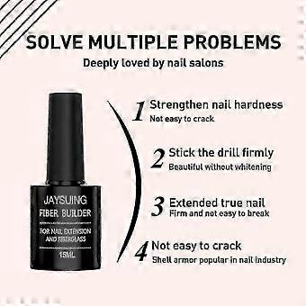 Jaysuing Fiber Nail Art Set Burst Nail Glue Quick Dry Long Lasting Waterproof Clear Extension Nail Glue Set |