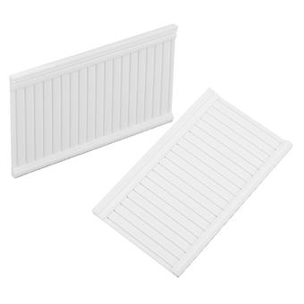 Painéis de lambris em miniatura para casa de bonecas, conjunto de 2 peças para decoração.
