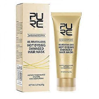 Soin lissant à la kératine : Crème capillaire professionnelle pour cheveux abîmés, soin rapide.A1