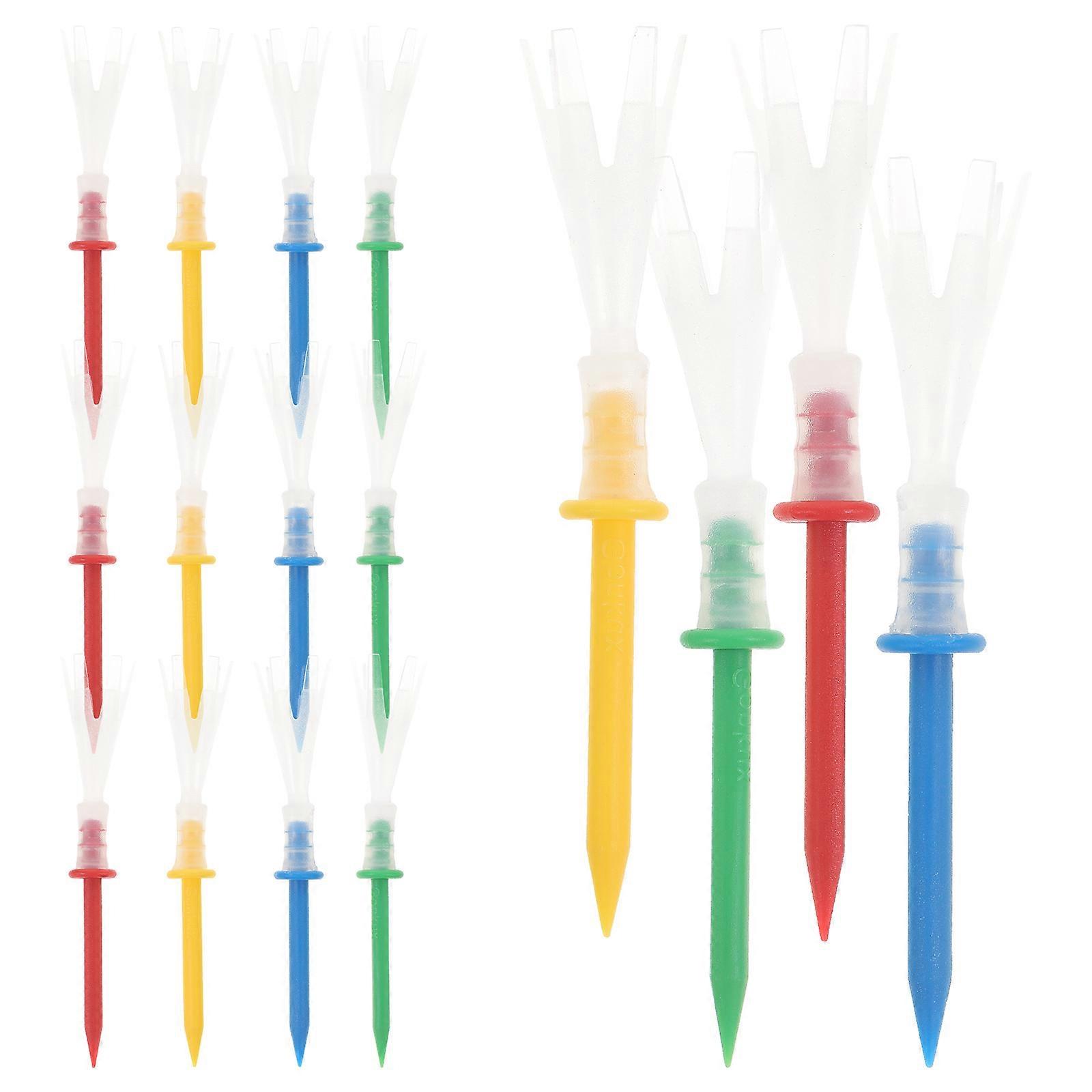 Professional Tees Plastic Tees for Replacement 32Pcs Assorted Color