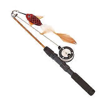 Retractable Cat for Cat Exercise 1Pcs Fishing Rod Style Toy