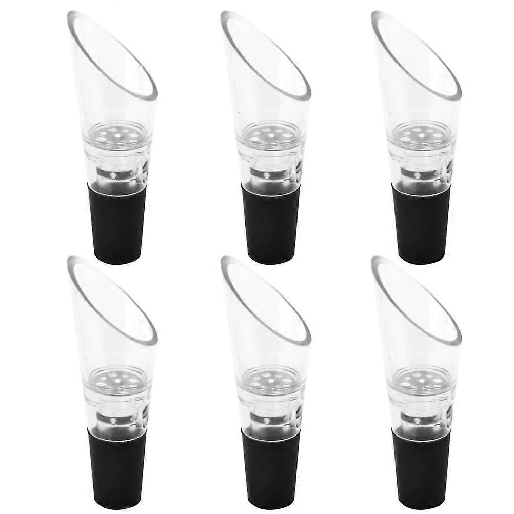 Pourer Black Creative Bottle Pour Spouts for 6Pcs Use